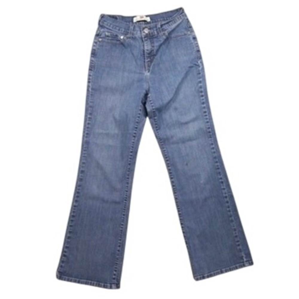 Levi's 512‎ Perfectly Slimming Bootcut Jeans Womens 8 Medium Blue Stretch Denim